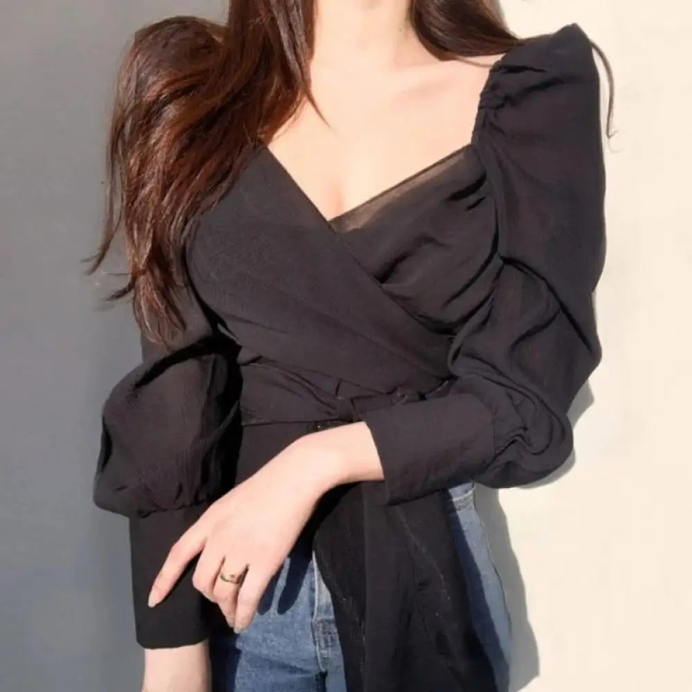 Fashion Elegant Chiffon Blouse Top For Women - blouse