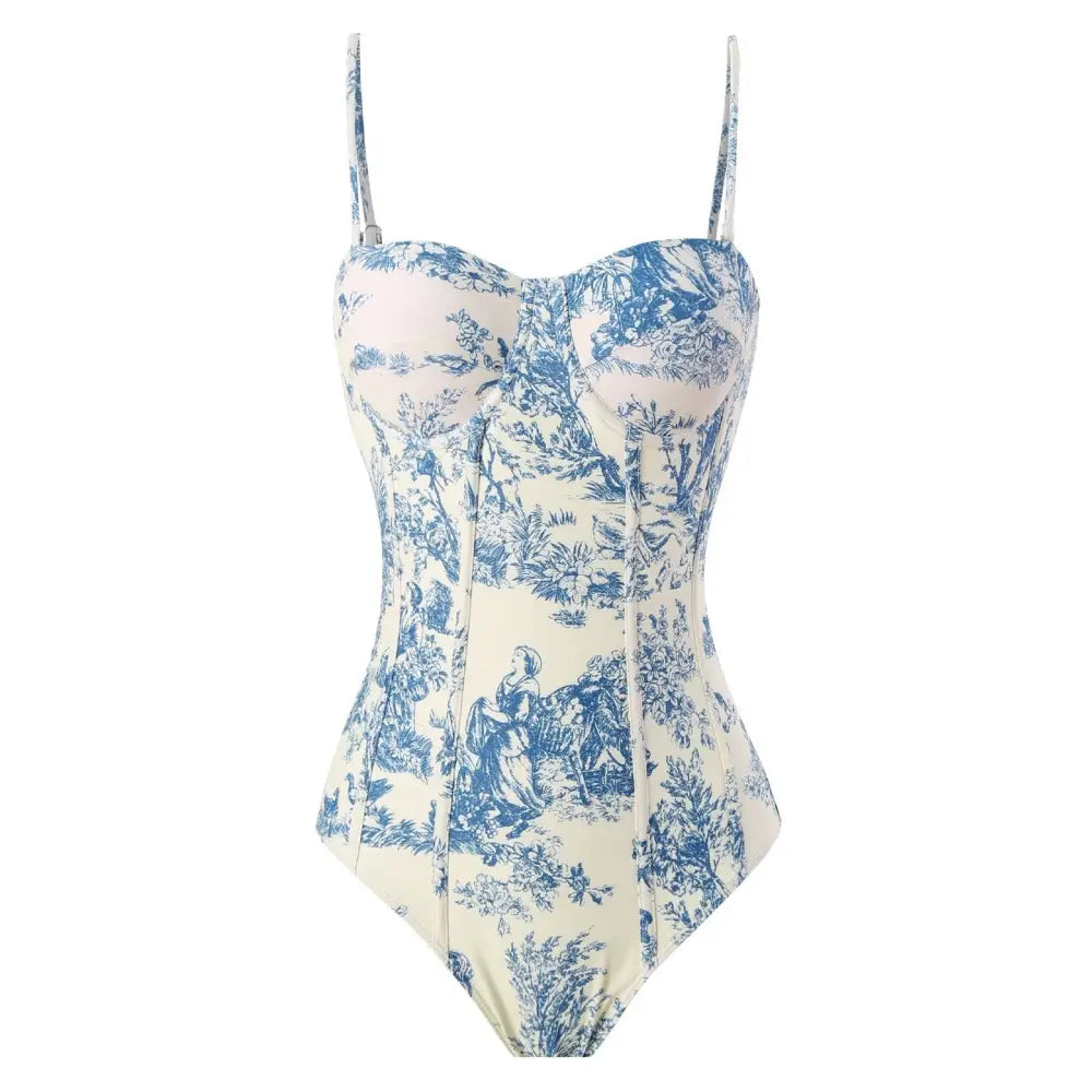 Fashion New One-piece Swimsuit Women - Blue Separate Swimsuit / L - swimwear