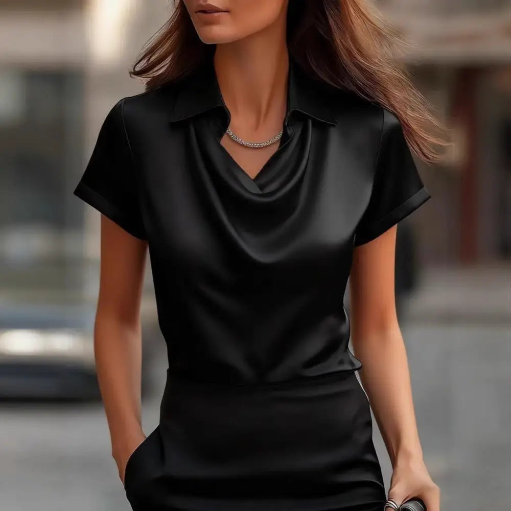 Simple Boat-neck Blouse For Women - blouse