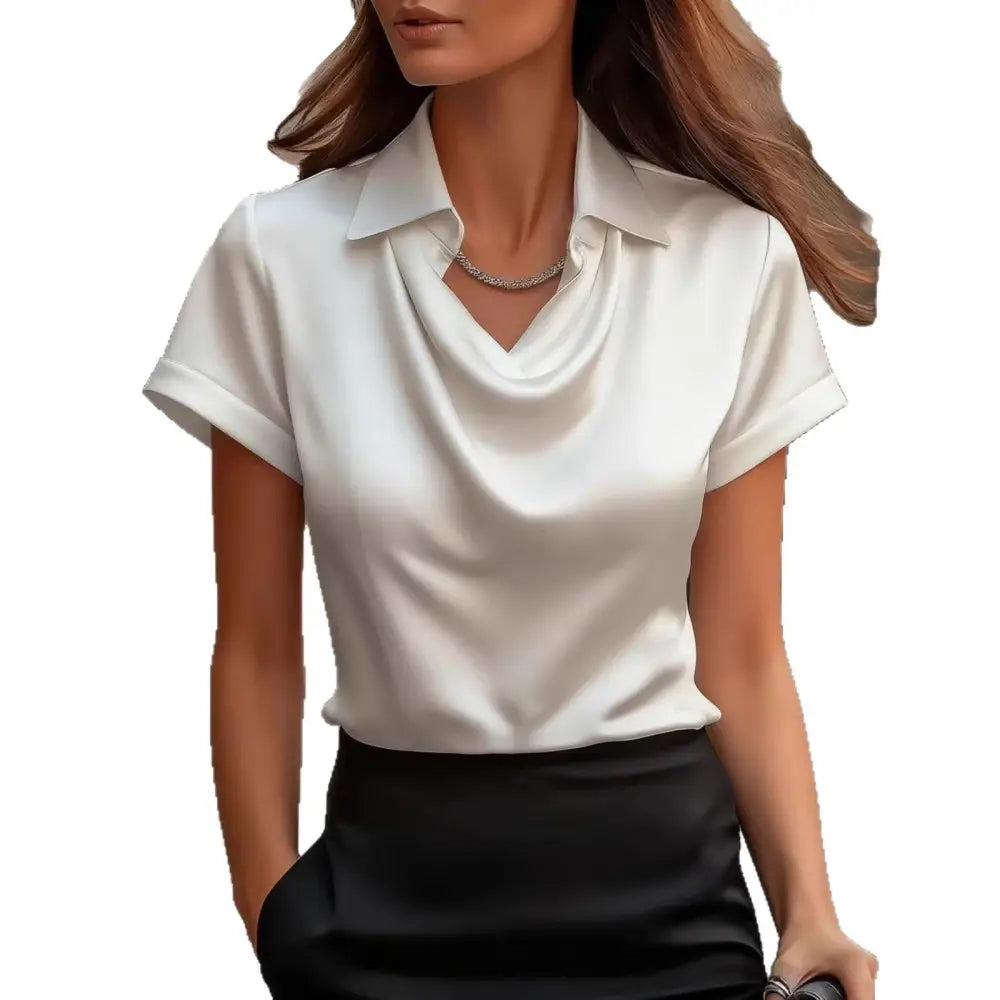 Simple Boat-neck Blouse For Women - blouse