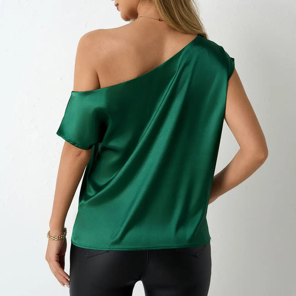 SpringSummer Satin Blouse For Women - blouse