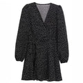 Women’s Black Temperament Midi Dress - Black / L - dress